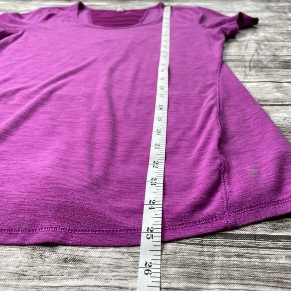 Old Navy Active Breathe On Tee T Shirt Crewneck Pink Purple S SM Small Tall ST - Picture 11 of 12